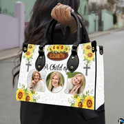Personalized Sunflower Christian Woman Handbag for Christian Gift