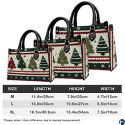 Dimensional visual chart diagram presenting proportional sizing options for the printed holiday accessory