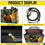 Personalized Black Women Leather Bag, Custom Name African Purses and Handbags Gifts for Mom Birthday Christmas Mothers Day