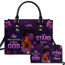 Personalized Leather Handbag for Black Women, Custom African Purse Bag Set, Birthday Meaningful Gifts for Mom, Friend