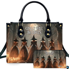 Personalized Witch Leather Bags, Halloween Purses For Women, Witch Art Bag, Spooky Halloween Purses, Holiday Gifts