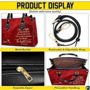Personalized Christian Leather Handbag – Custom Purse Faith Gift for Mom, Grandma, Women Birthday or Christmas