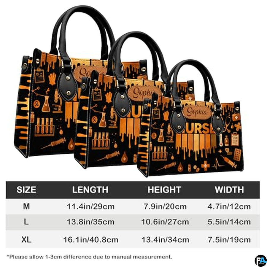 Personalized Nurse Medical Theme Handbag for Nursing Stude - Design 01