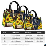 Personalized Sunflower 'Be Still' Religious Handbag