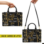 PREAUREUM "{split_values}" Personalized {collection_title} Leather Handbag