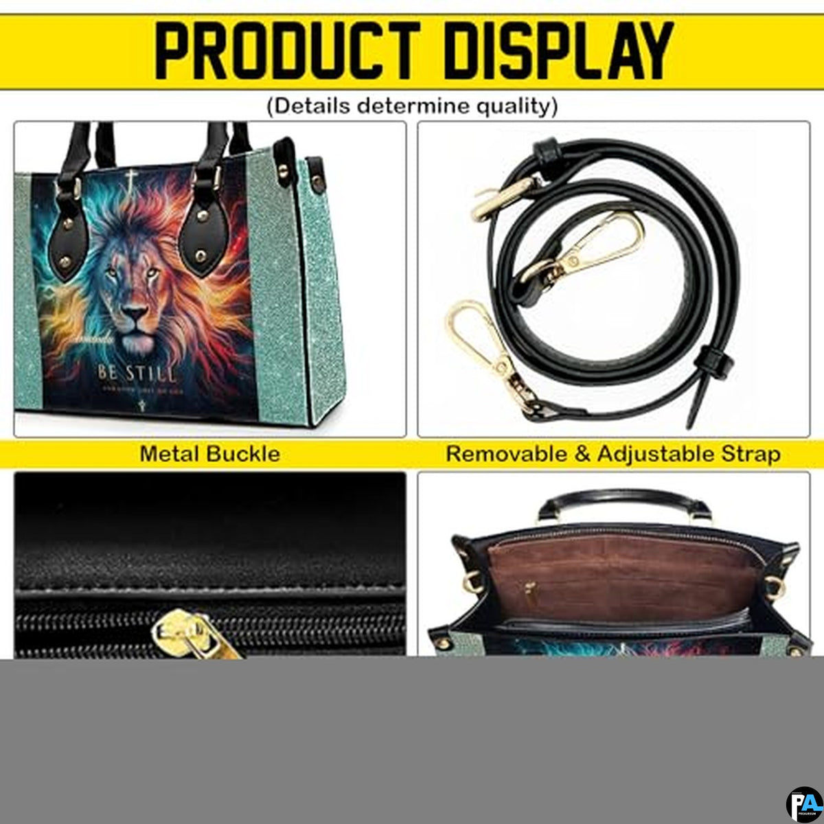 Personalized Animal-Themed, Religious Handbag