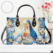 Custom Flower Religious, floral Handbag for Christian Women Gift