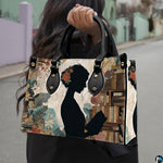 Sizing guide comparing Medium, Large, and Extra Large dimensions for the handbag.