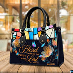 Personalized Christian Leather Handbag, Jesus Christian Tote Bag, Bible Purse, Religious Bags Gift for Mom, Women