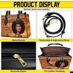 PREAUREUM "{split_values}" Personalized {collection_title} Leather Handbag