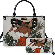 Personalized Tropical Black Woman Art Handbag