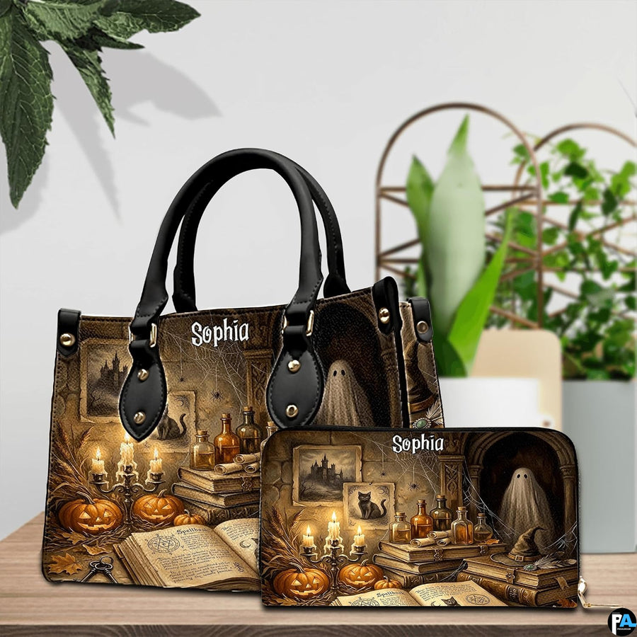 Frontal presentation highlighting the witch room art design on the primary accessory silhouette.