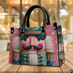 Warm interior staging displaying the colorful Nutcracker soldier artwork on a wooden tabletop