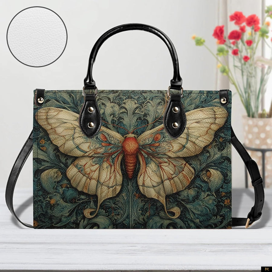 PREAUREUM "{split_values}" Personalized {collection_title} Leather Handbag