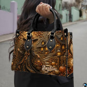 Personalized Witch Handbag with Purse, Custom Name Gothic Leather Bag Set for Women, Halloween Shoulder Bag, Witch Gift