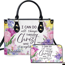 PREAUREUM "{split_values}" Personalized {collection_title} Leather Handbag