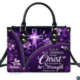 Purple Floral Butterfly Cross Purse