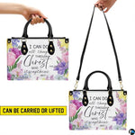Personalized Flower Christian inspiration with floral elements Handbag