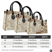 Personalized Christian Leather Handbag – Custom Purse Faith Gift for Mom, Grandma, Women Birthday or Christmas