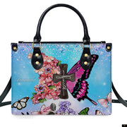 PREAUREUM "{split_values}" Personalized {collection_title} Leather Handbag