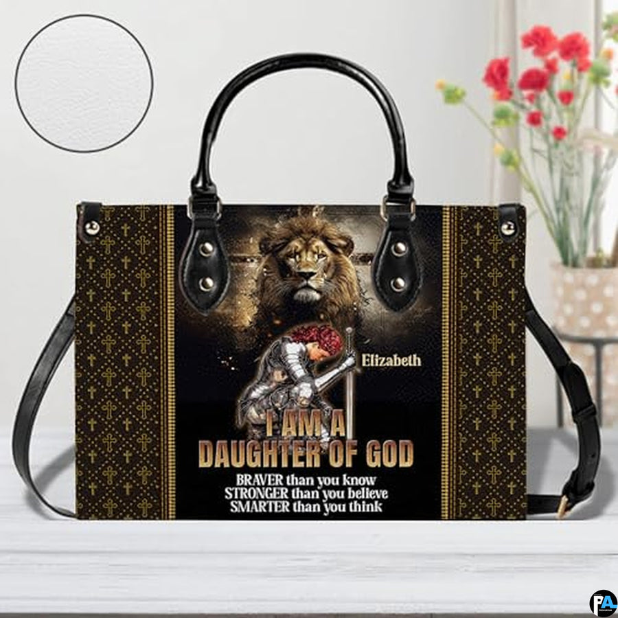 Personalized Christian Leather Handbag For Women, Bible Purse, Religious Bags Christian Gift For Women Her, Jesus Bag