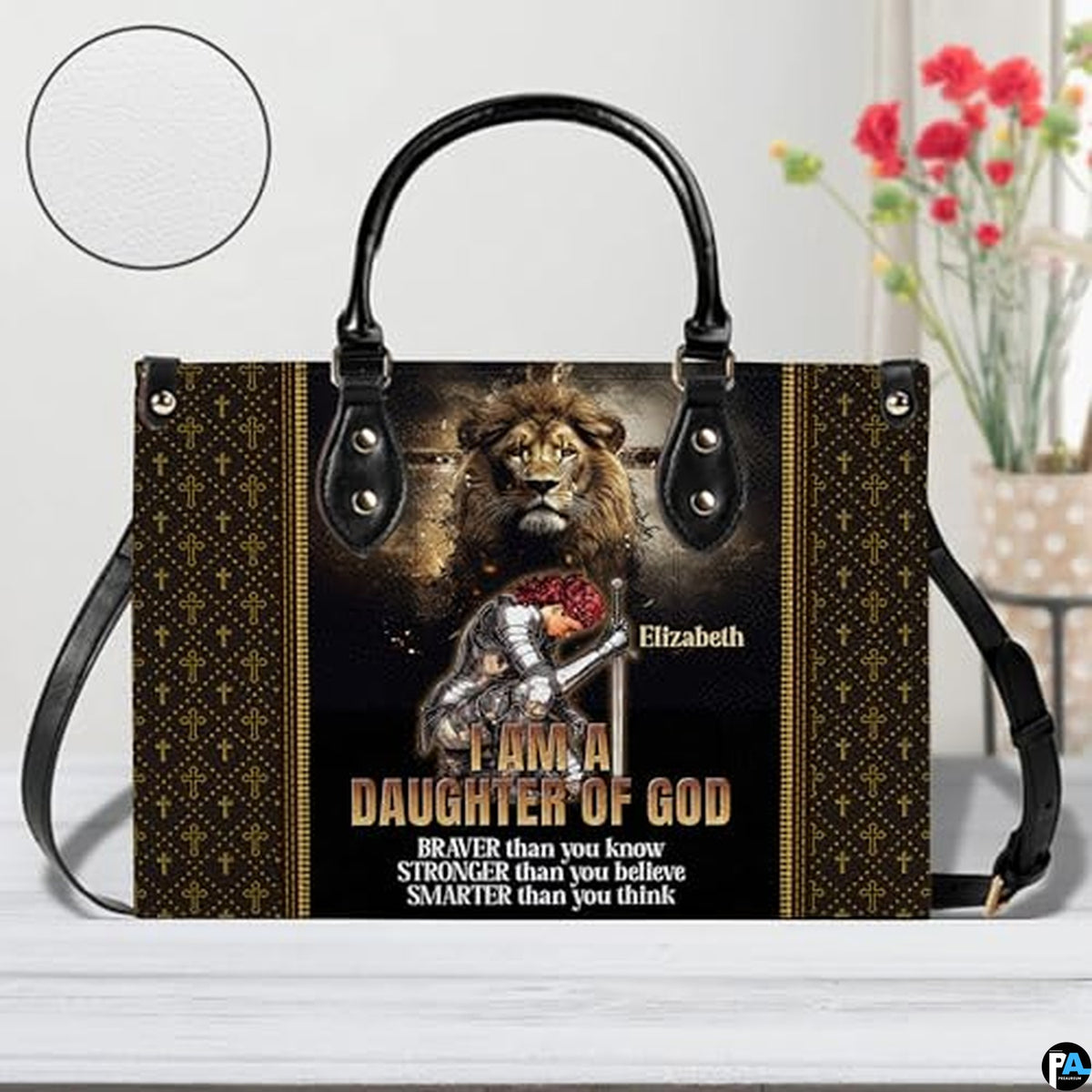 Personalized Christian Leather Handbag For Women, Bible Purse, Religious Bags Christian Gift For Women Her, Jesus Bag