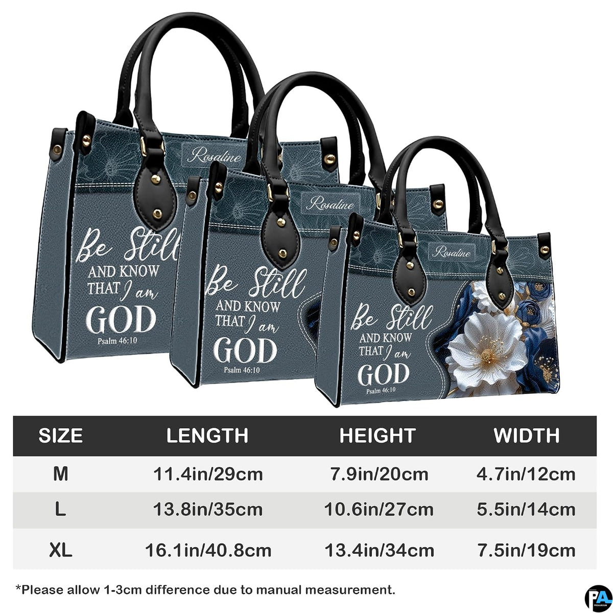 Coordinating devotional wallet featuring matching scripture passage and sculpted floral relief.