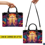 Custom Catholic Virgin Mary Leather Bag, Personalized Name Handbags and Purses for Christian Women Religious Bag Gifts