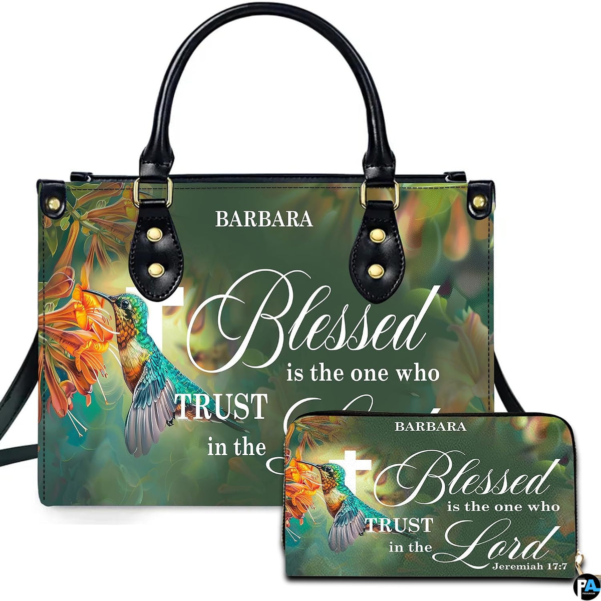 Personalized Christian Leather Handbag, Jesus Christian Tote Bag, Bible Purse, Religious Bags Gift for Mom, Women