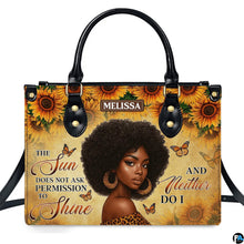 Personalized Leather Handbag for Black Women, Custom African Purse Bag Set, Birthday Meaningful Gifts for Mom, Friend