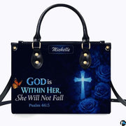 Personalized Christian Leather Handbag – Custom Purse Faith Gift for Mom, Grandma, Women Birthday or Christmas