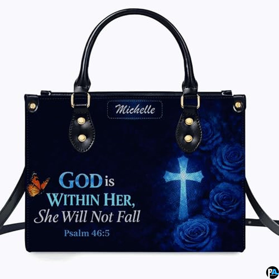 Personalized Christian Leather Handbag – Custom Purse Faith Gift for Mom, Grandma, Women Birthday or Christmas
