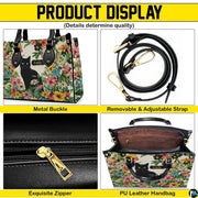 Spacious interior view of tote handbag showing lining and inner compartments