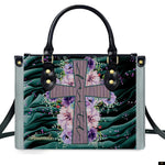 PREAUREUM "{split_values}" Personalized {collection_title} Leather Handbag