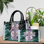 PREAUREUM "{split_values}" Personalized {collection_title} Leather Handbag