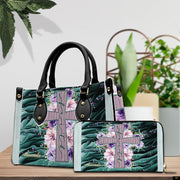 PREAUREUM "{split_values}" Personalized {collection_title} Leather Handbag