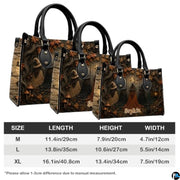 Personalized Witch Handbag with Purse, Custom Name Gothic Leather Bag Set for Women, Halloween Shoulder Bag, Witch Gift