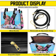 PREAUREUM "{split_values}" Personalized {collection_title} Leather Handbag