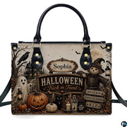 Upright perspective of spooky autumn art accessory positioned outdoors in natural seasonal daylight.