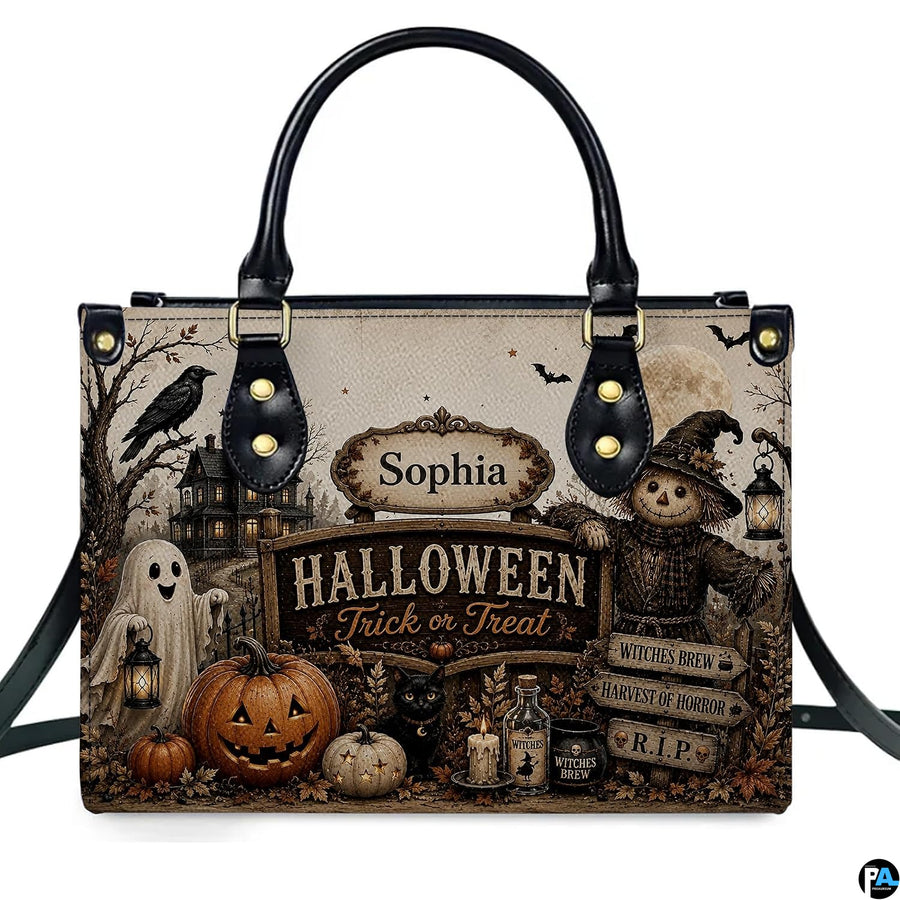 Upright perspective of spooky autumn art accessory positioned outdoors in natural seasonal daylight.