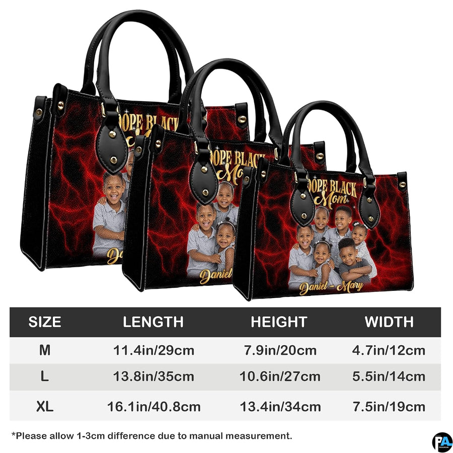 Coordinated arrangement of crimson handbag and wallet presenting the unified electric theme.