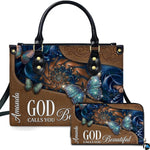 Personalized Christian Leather Handbag – Custom Purse Faith Gift for Mom, Grandma, Women Birthday or Christmas