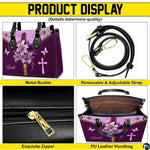 Four-panel showcase illustrating design details, hardware, and interior layout.