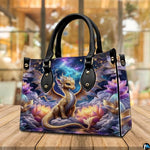 Personalized Dragon Leather Handbag, Fantasy Gothic Purse for Women, Mythical Shoulder Bag Gift for Dragon Lovers