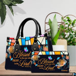 Personalized Christian Leather Handbag, Jesus Christian Tote Bag, Bible Purse, Religious Bags Gift for Mom, Women