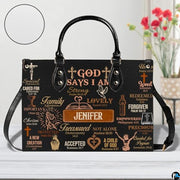 Personalized Christian Leather Handbag For Women, Bible Purse, Religious Bags Christian Gift For Women Her, Jesus Bag