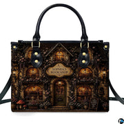 Direct centered view highlighting the bookstore art illustration on the primary accessory.
