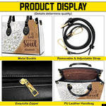 PREAUREUM "{split_values}" Personalized {collection_title} Leather Handbag