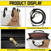 PREAUREUM "{split_values}" Personalized {collection_title} Leather Handbag