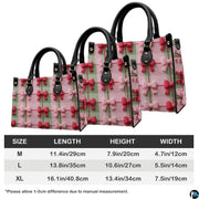 Dimensional reference graphic showing item measurements across medium, large, and extra-large options